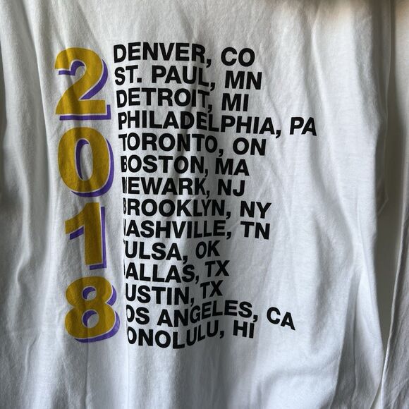 Cross Colours Men Bruno Mars 24k Magic Concert Tour Hoodie Tee Sz M Long Sleeve - Picture 7 of 13